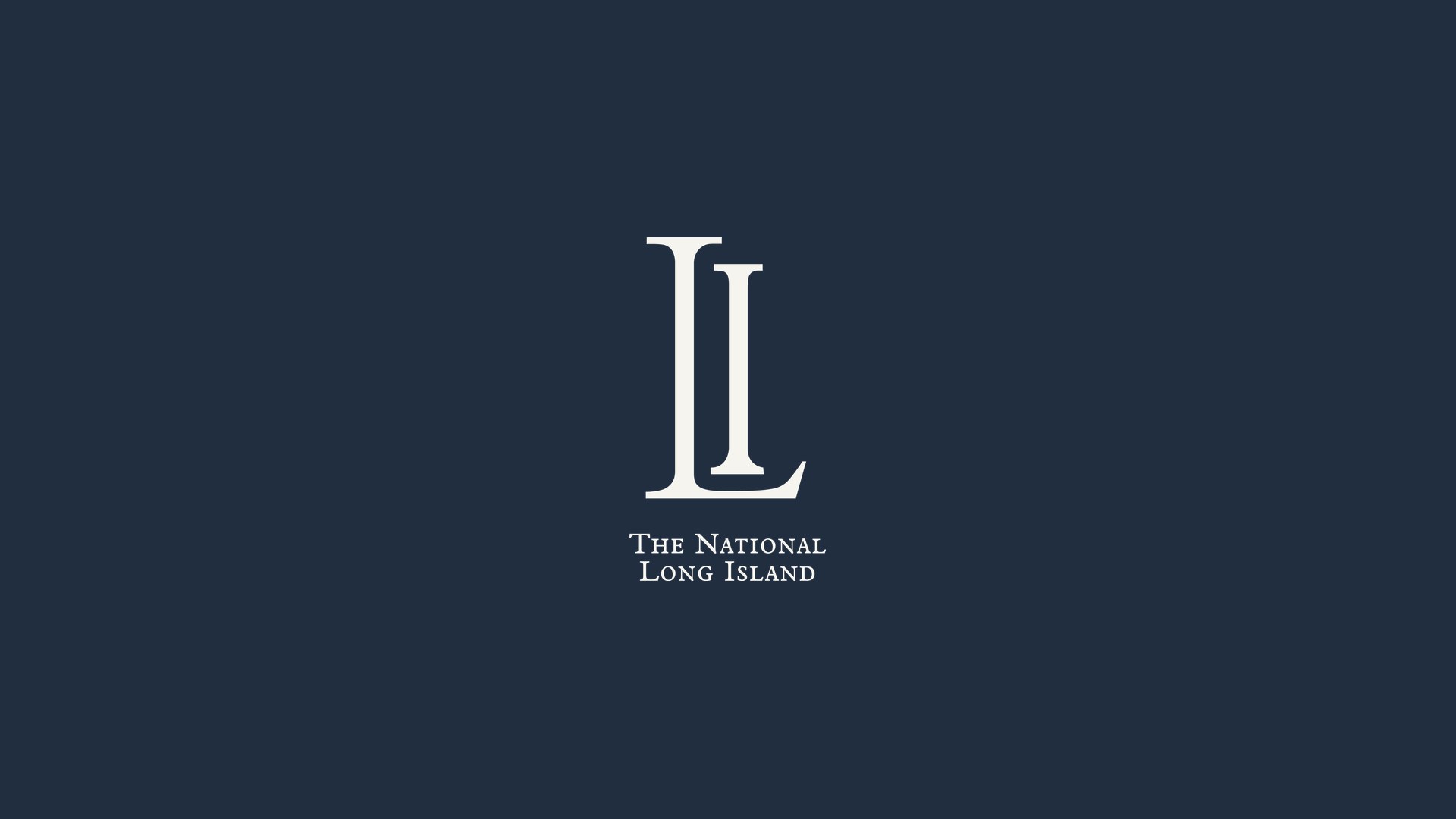 The Long Island monogram on ocean blue